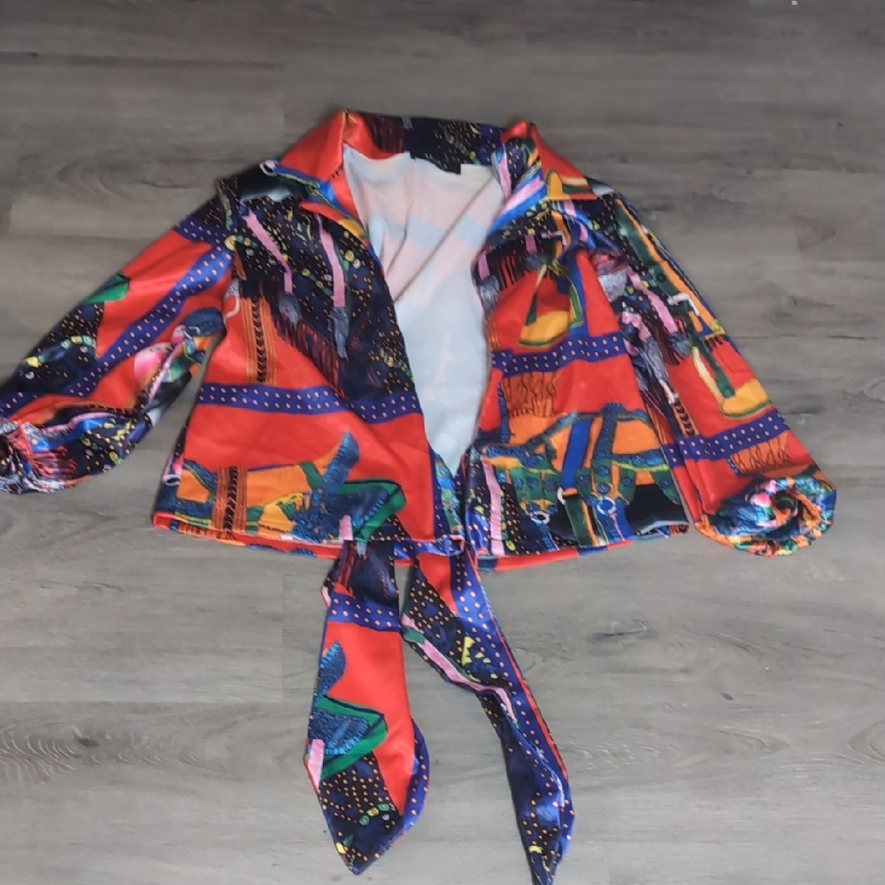 Colorful Crop Top Jacket